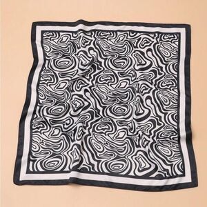Black and White boho scarf P22